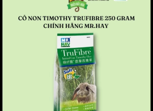 Thức ăn thỏ bọ - Cỏ non Timothy nguyên cành xanh tươi chính hãng Mr.Hay 250gram dành cho thỏ, bọ, chinchilla,...