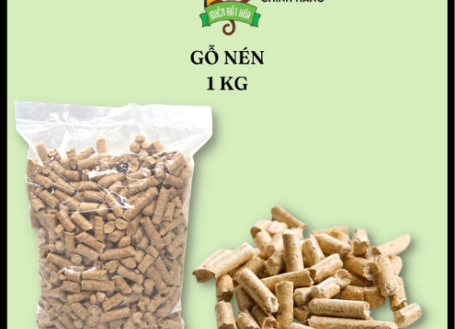 Lót chuồng-Gỗ nén lót chuồng siêu thấm hút 1kg cho hamster, thỏ, bọ, nhím, mèo...