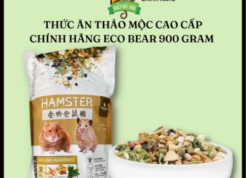 Thức ăn hamster - Thức ăn chính hỗn hợp cao cấp chính hãng Eco Bear dành riêng cho dòng hamster bear 900gram