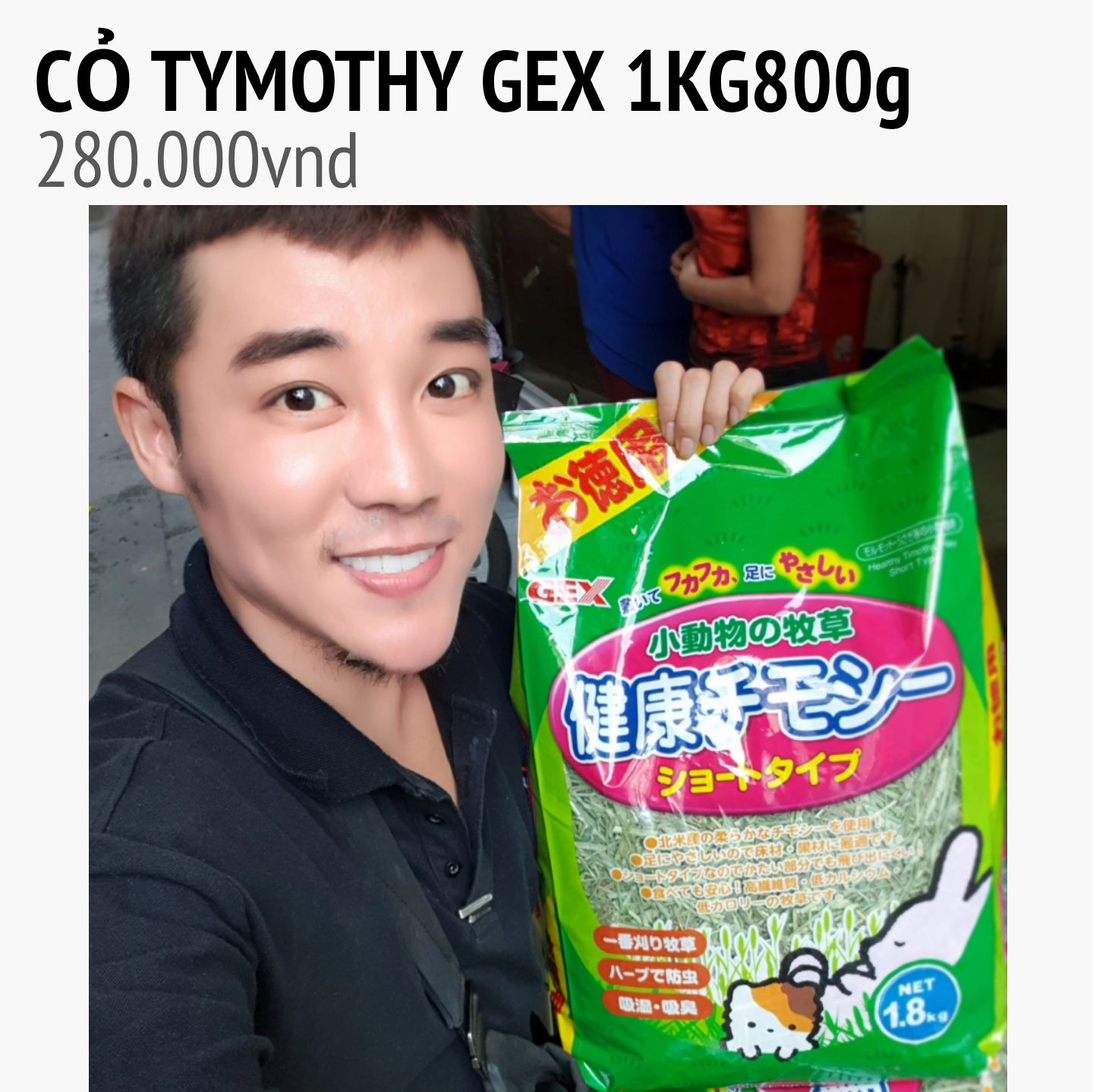 CỎ TYMOTHY gex 1,8kg