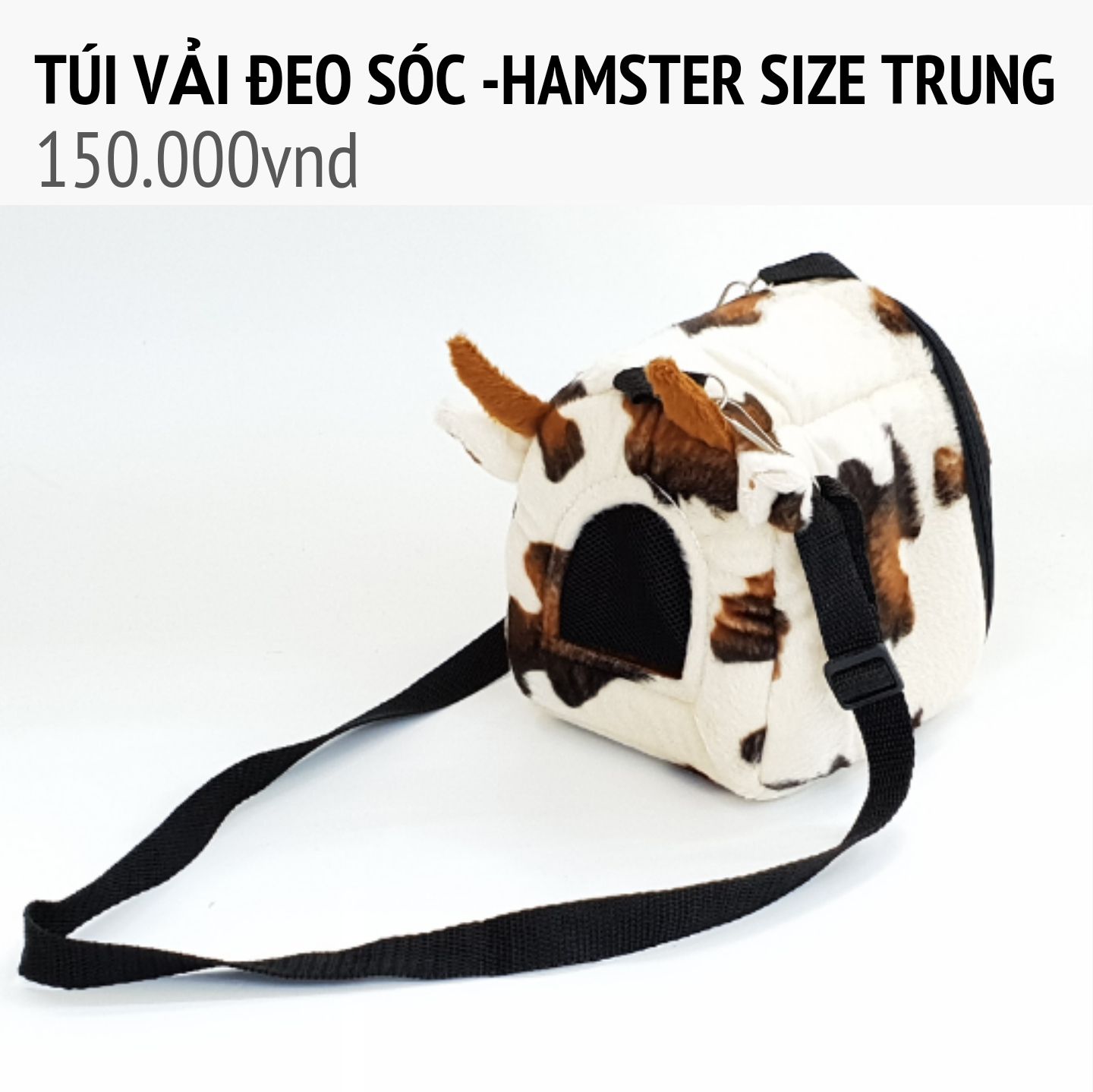 Túi đeo vải cho sóc và hamster size trung