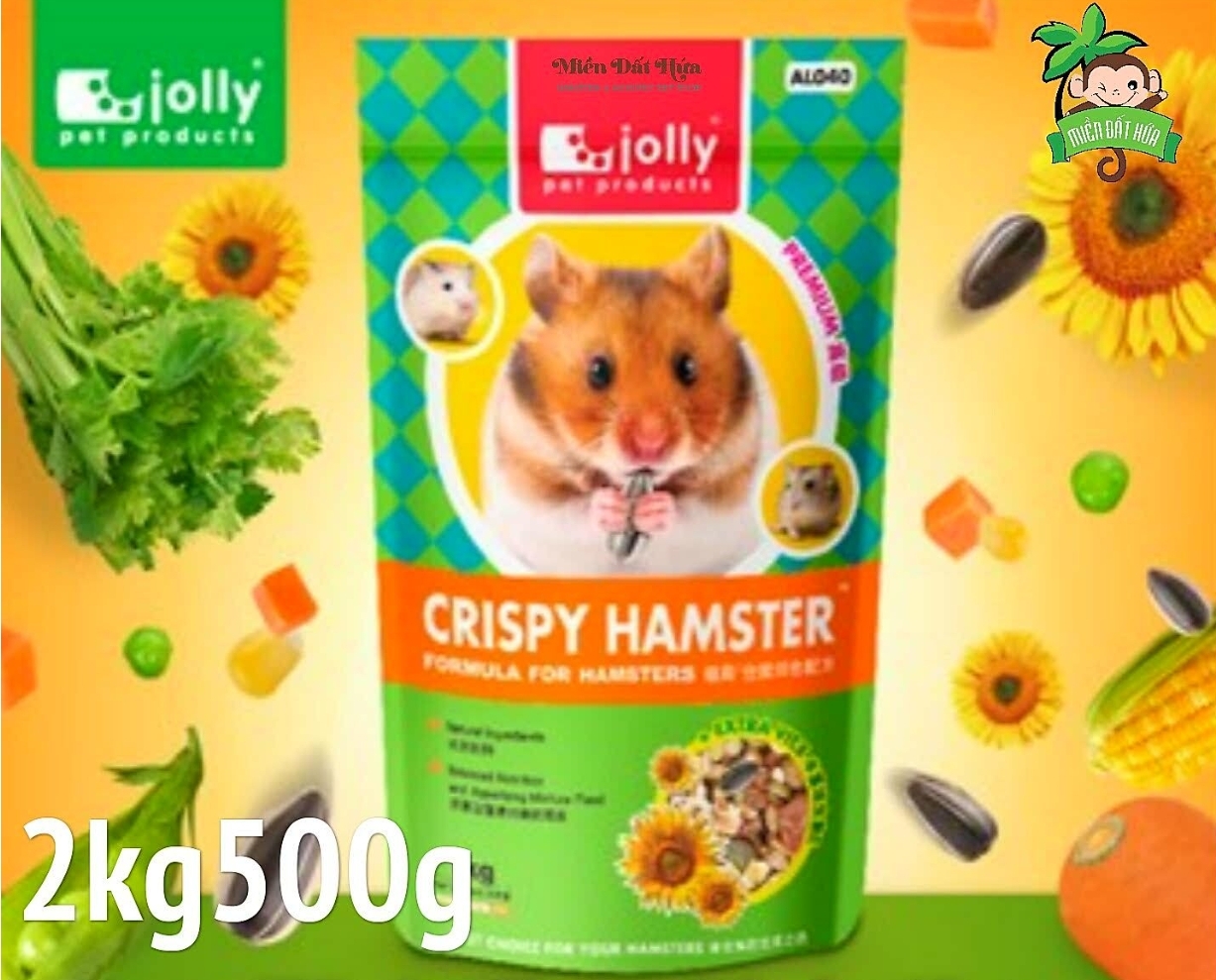 Thức ăn crispy cho hamster 2kg500g jolly
