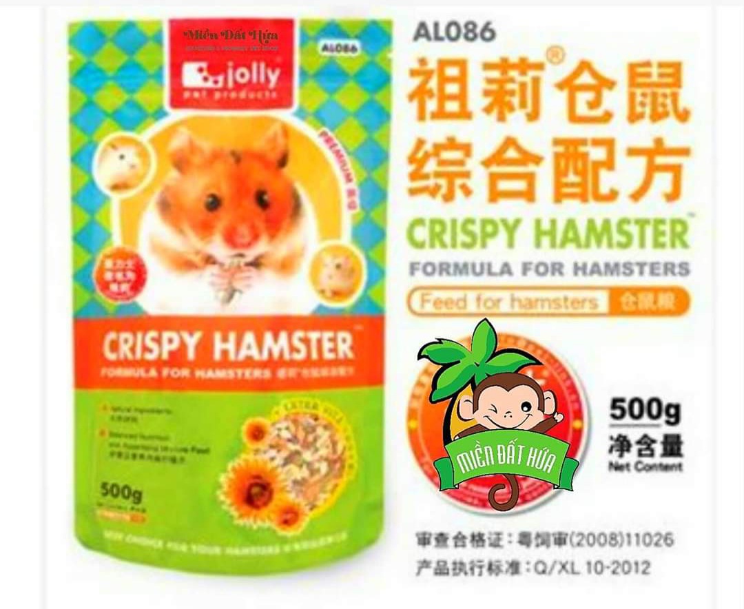 Thức ăn crispy cho hamster 500g.có hsd